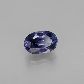 0,68 ctw natürlicher violetter Saphir, Oval Schliff, VS-SI