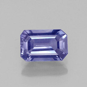 1,00 ctw natürlicher violetter Saphir, Smaragdschliff, VS