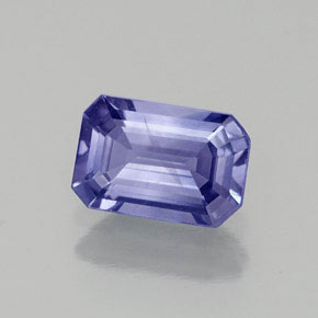 1,00 ctw natürlicher violetter Saphir, Smaragdschliff, VS