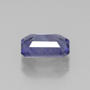 1,00 ctw natürlicher violetter Saphir, Smaragdschliff, VS