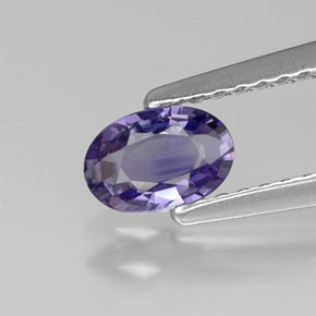 0,49 ctw natürlicher violetter Saphir, Oval Schliff, VS
