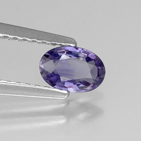 0,49 ctw natürlicher violetter Saphir, Oval Schliff, VS