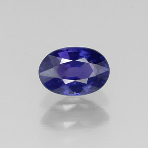 0,63 ctw natürlicher violetter Saphir, Oval Schliff, VS