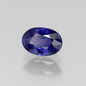 0,63 ctw natürlicher violetter Saphir, Oval Schliff, VS