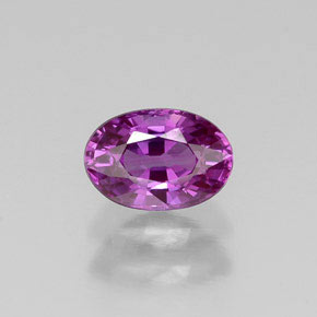 0,67 ctw natürlicher violetter Saphir, Oval Schliff, VVS