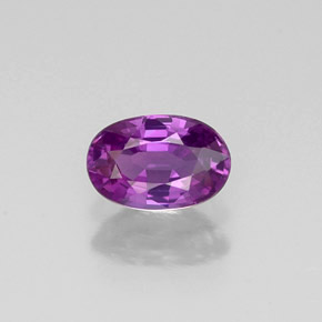 0,62 ctw natürlicher violetter Saphir, Oval Schliff, VVS-VS