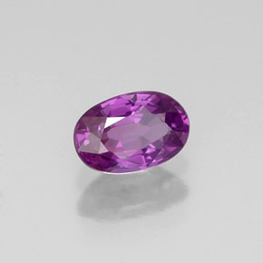 0,62 ctw natürlicher violetter Saphir, Oval Schliff, VVS-VS