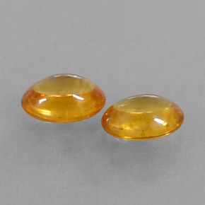  ct natürliche orangefarbener Saphir-Edelsteine, Oval Schliff, Transparent