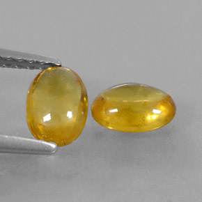  ct natürliche gelber Saphir-Edelsteine, Oval Schliff, Transparent