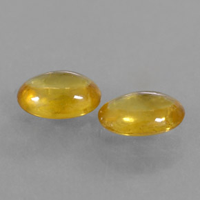  ct natürliche gelber Saphir-Edelsteine, Oval Schliff, Transparent