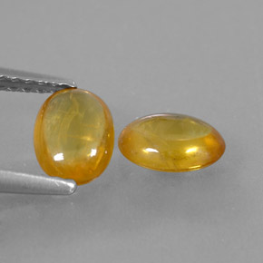  ct natürliche orangefarbener Saphir-Edelsteine, Oval Schliff, Transparent