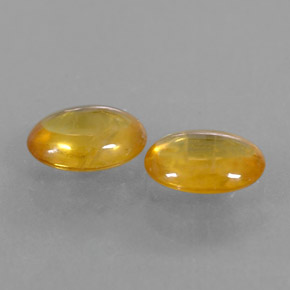 ct natürliche orangefarbener Saphir-Edelsteine, Oval Schliff, Transparent