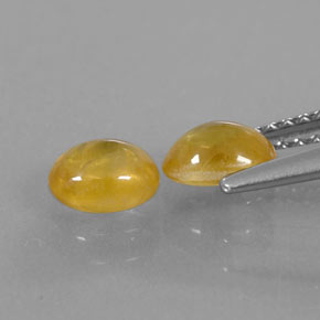 ct natürliche gelber Saphir-Edelsteine, Transparent, Transparent / Lichtdurchlässig