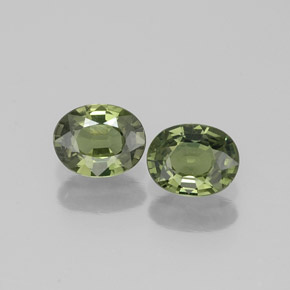  ct natürliche grüner Saphir-Edelsteine, Oval Schliff, VVS