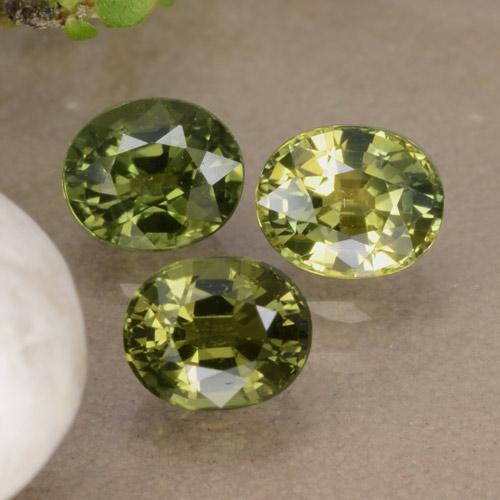1,76 ct natürliche grüner Saphir-Edelsteine, Oval Schliff, VVS