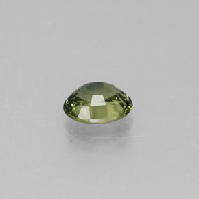 0,46 ctw natürlicher grüner Saphir, Oval Schliff, VVS