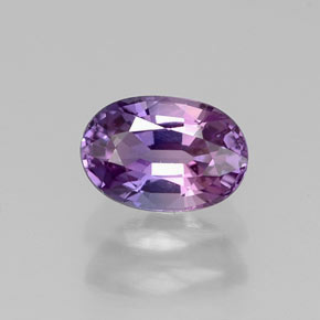 0,74 ctw natürlicher violetter Saphir, Oval Schliff, VVS