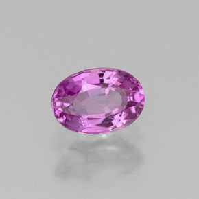 0,72 ctw natürlicher violetter Saphir, Oval Schliff, VS