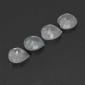 1,23 ct natürliche weißer Saphir-Edelsteine, Herzform, VVS-VS