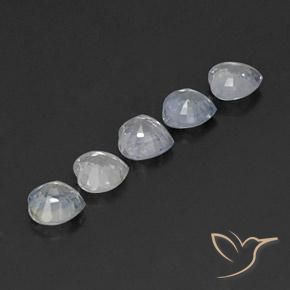 1.86 ct natürliche Warmweiß Saphir-Edelsteine, Herz, VVS