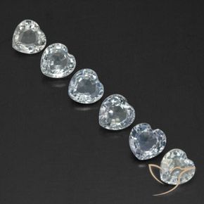 1.86 ct natürliche Bläulich-weiß Saphir-Edelsteine, Herz, VVS