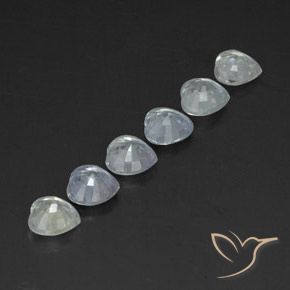 1.86 ct natürliche Bläulich-weiß Saphir-Edelsteine, Herz, VVS