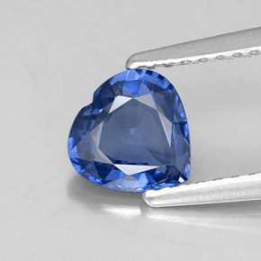 1,06 ctw natürlicher blauer Saphir, Herzform, VVS