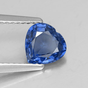 1,06 ctw natürlicher blauer Saphir, Herzform, VVS