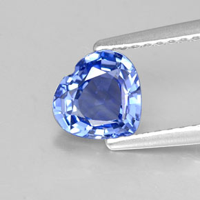 1,15 ctw natürlicher blauer Saphir, Herzform, VVS
