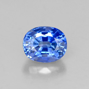 1,03 ctw natürlicher blauer Saphir, Oval Schliff, VS