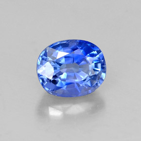 1,03 ctw natürlicher blauer Saphir, Oval Schliff, VS