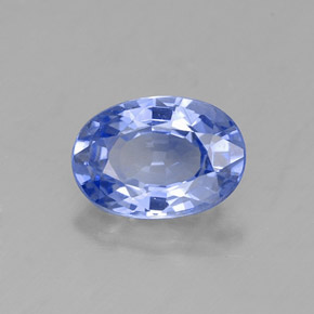 0,99 ctw natürlicher blauer Saphir, Oval Schliff, VVS