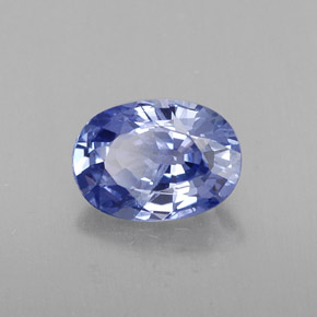 1,12 ctw natürlicher blauer Saphir, Oval Schliff, VS