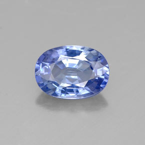 1,08 ctw natürlicher blauer Saphir, Oval Schliff, VS