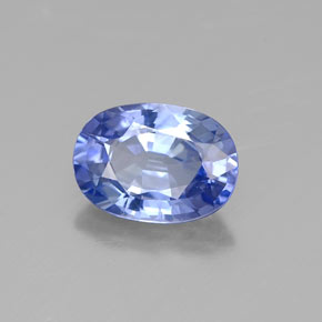 1,08 ctw natürlicher blauer Saphir, Oval Schliff, VS