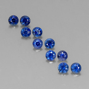  ct natürliche blauer Saphir-Edelsteine, Rundschliff, VVS-VS