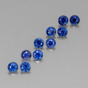  ct natürliche blauer Saphir-Edelsteine, Rundschliff, VVS-VS