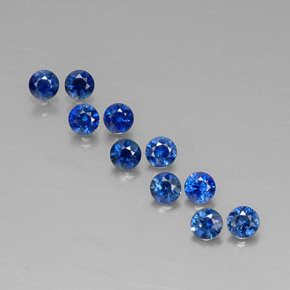  ct natürliche blauer Saphir-Edelsteine, Rundschliff, VVS-VS