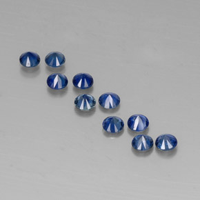  ct natürliche blauer Saphir-Edelsteine, Rundschliff, VVS-VS