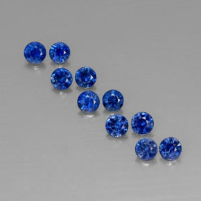  ct natürliche blauer Saphir-Edelsteine, Rundschliff, VVS-VS