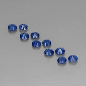  ct natürliche blauer Saphir-Edelsteine, Rundschliff, VVS-VS