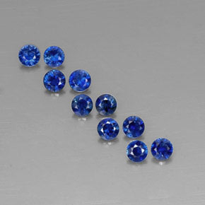  ct natürliche blauer Saphir-Edelsteine, Rundschliff, VVS-VS