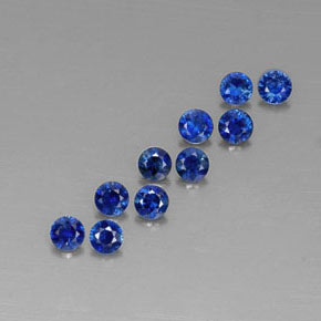  ct natürliche blauer Saphir-Edelsteine, Rundschliff, VVS-VS