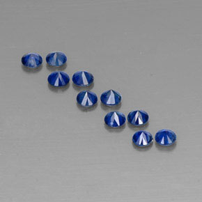  ct natürliche blauer Saphir-Edelsteine, Rundschliff, VVS-VS