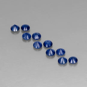 ct natürliche blauer Saphir-Edelsteine, Rundschliff, VVS-VS