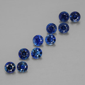  ct natürliche blauer Saphir-Edelsteine, Rundschliff, VVS-VS