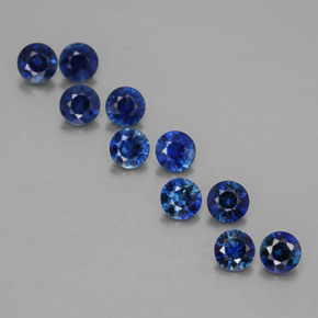  ct natürliche blauer Saphir-Edelsteine, Rundschliff, VVS-VS