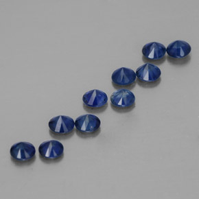  ct natürliche blauer Saphir-Edelsteine, Rundschliff, VVS-VS