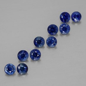  ct natürliche blauer Saphir-Edelsteine, Rundschliff, VVS-VS