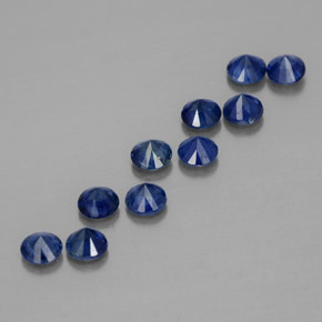  ct natürliche blauer Saphir-Edelsteine, Rundschliff, VVS-VS